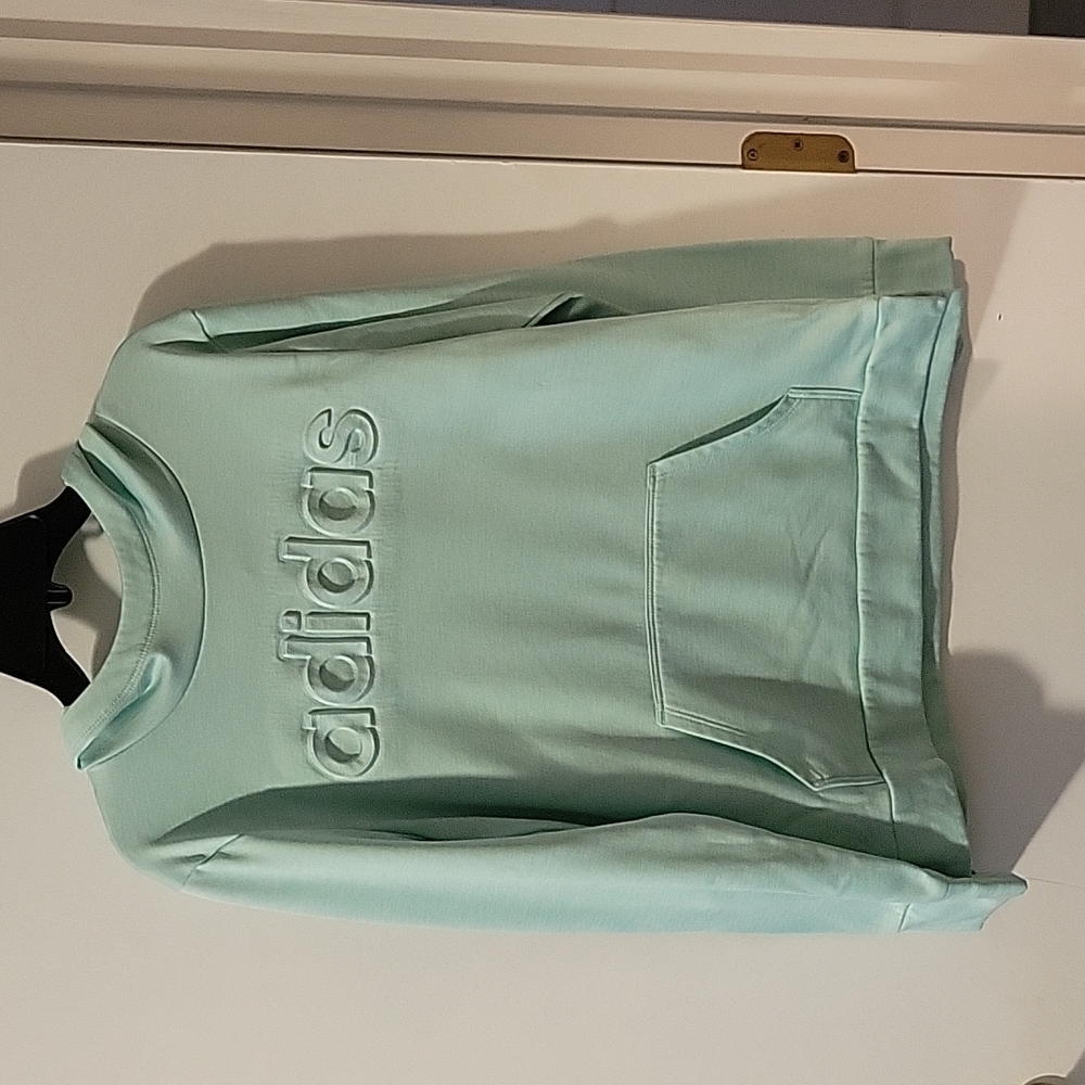 Adidas hoodie, teal size XL/16